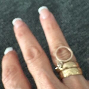 Real 14K Gold bands w extra ring charm free authenticity by Poshmark each $333